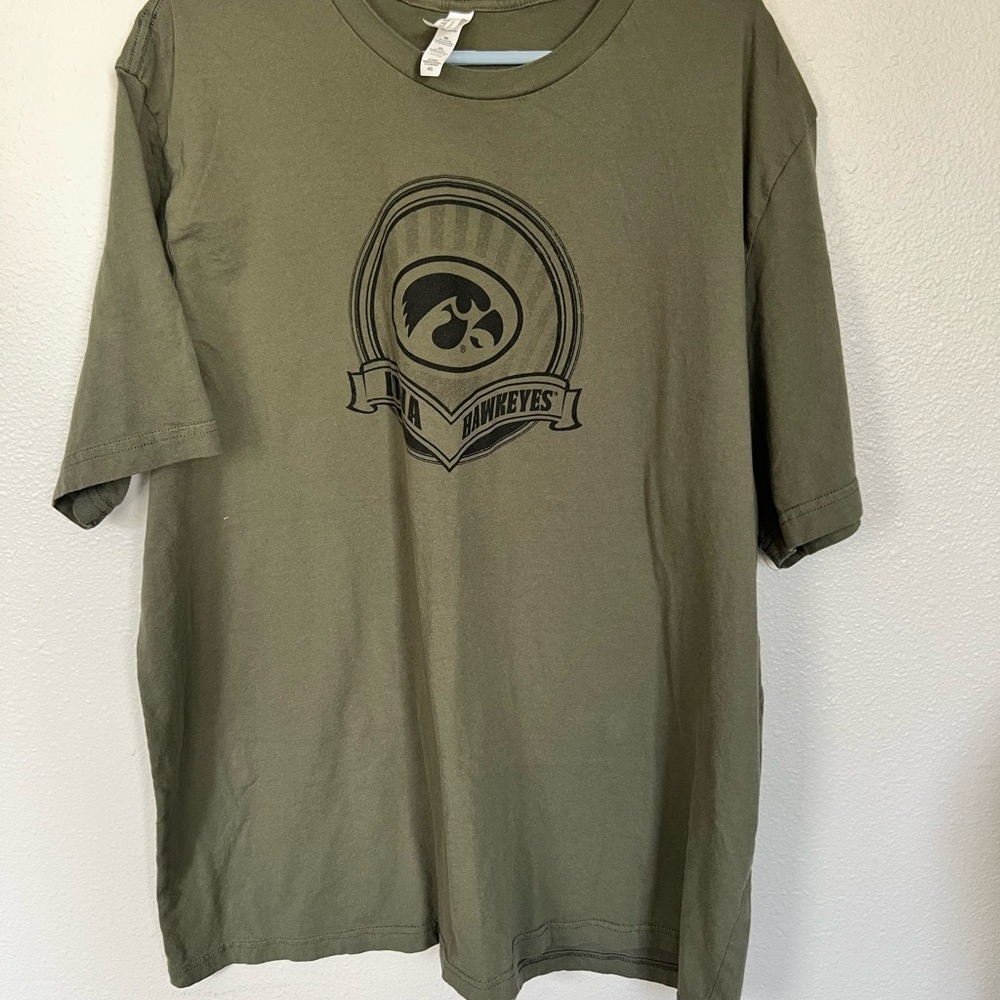 Iowa Hawkeye Bella Canvas Green Short Sleeve Tee